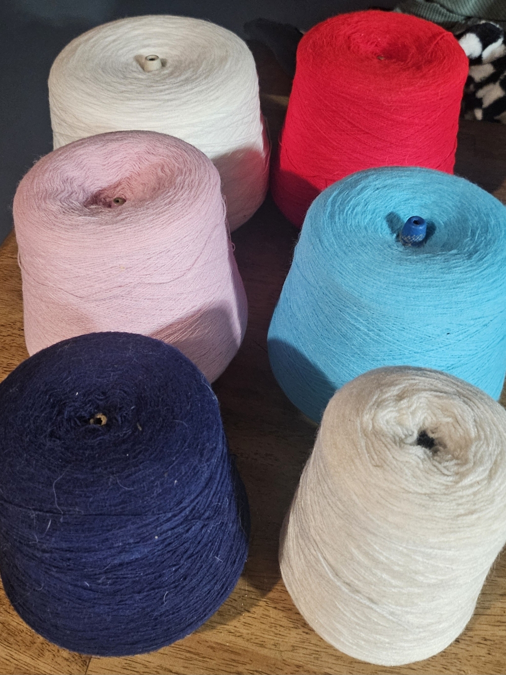 Acrylic Yarn Lot Of 6